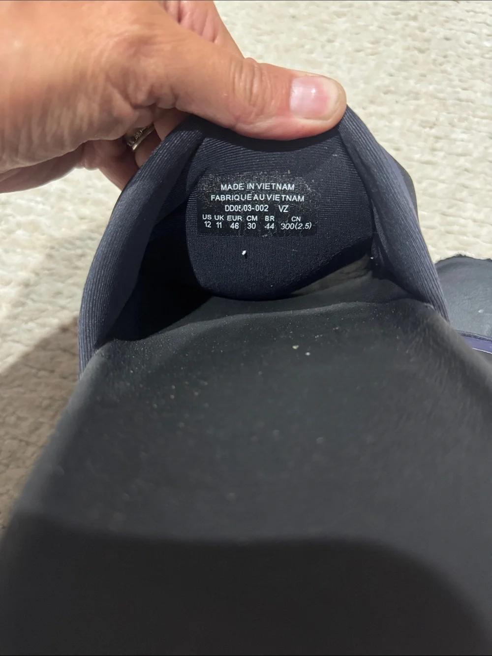 PSU Penn State Nike mens Black Slides Sandals US 12